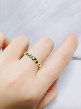 Gorjana Lou Gold heart ring, Size 9